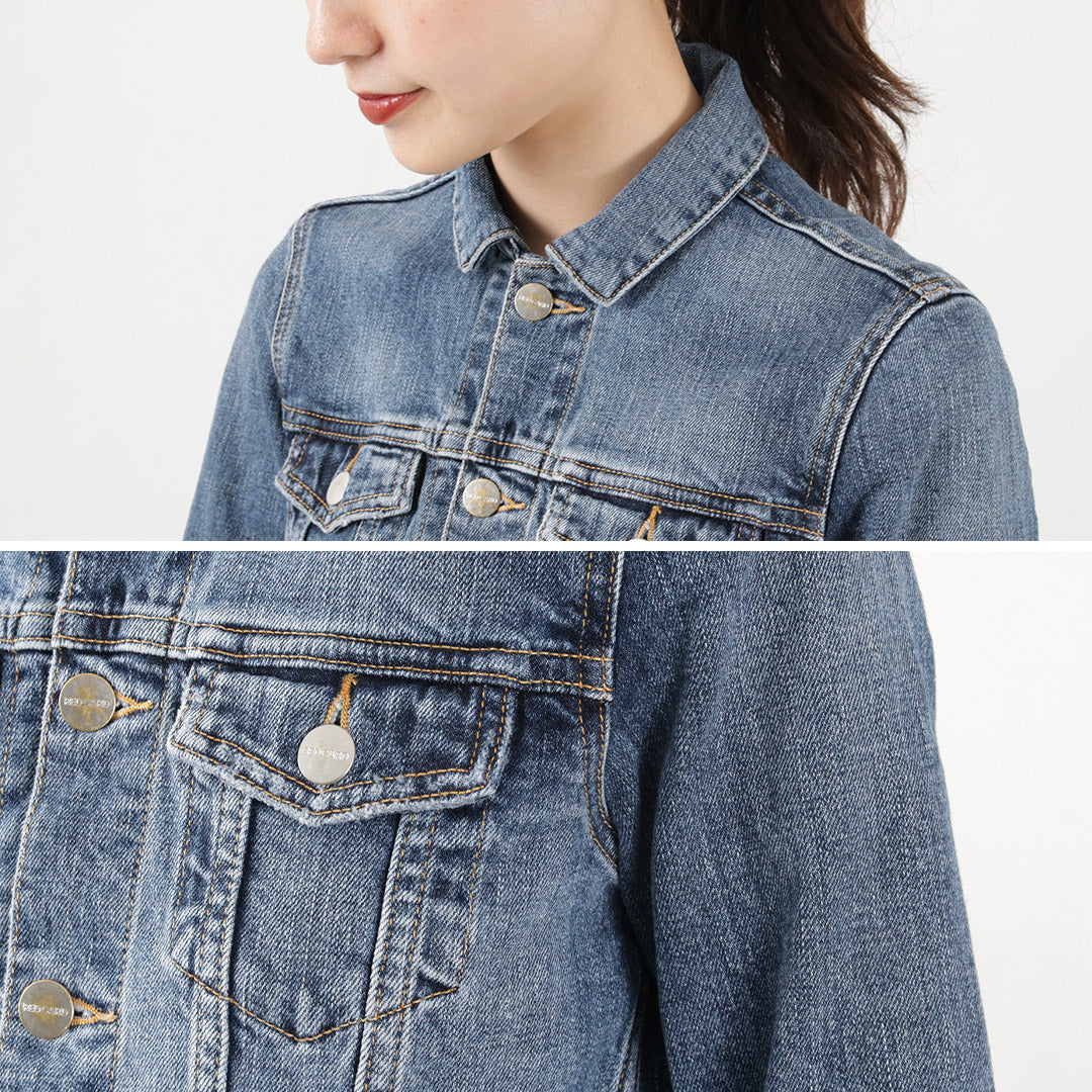 RED CARD（レッドカード） Crosby デニムジャケット / レディース Gジャン アウター 羽織 ストレッチ ショート丈 Crosby Denim Jacket