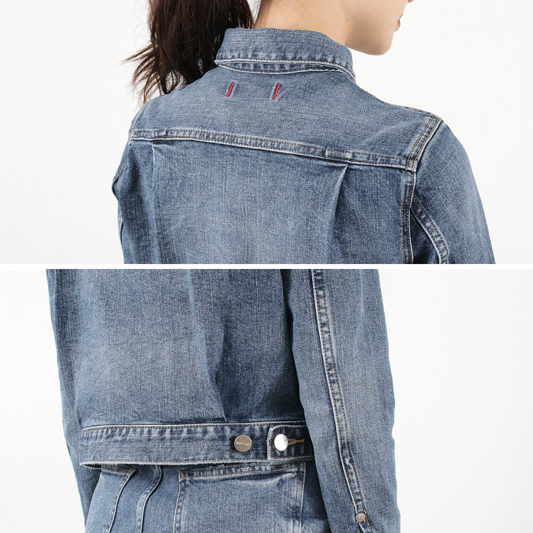 RED CARD（レッドカード） Crosby デニムジャケット / レディース Gジャン アウター 羽織 ストレッチ ショート丈 Crosby Denim Jacket