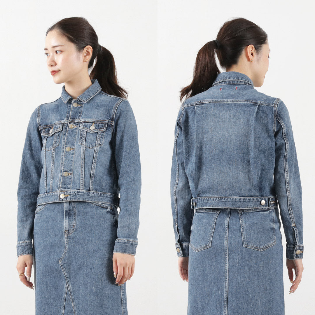 RED CARD（レッドカード） Crosby デニムジャケット / レディース Gジャン アウター 羽織 ストレッチ ショート丈 Crosby Denim Jacket