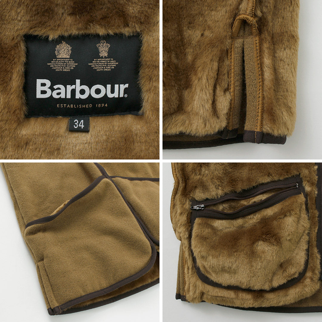 BARBOUR（バブアー） ウォームパイル ウエストコート ジップイン ライナー / メンズ レディース ベスト リバーシブル warm pile waistcoat zip-in liner