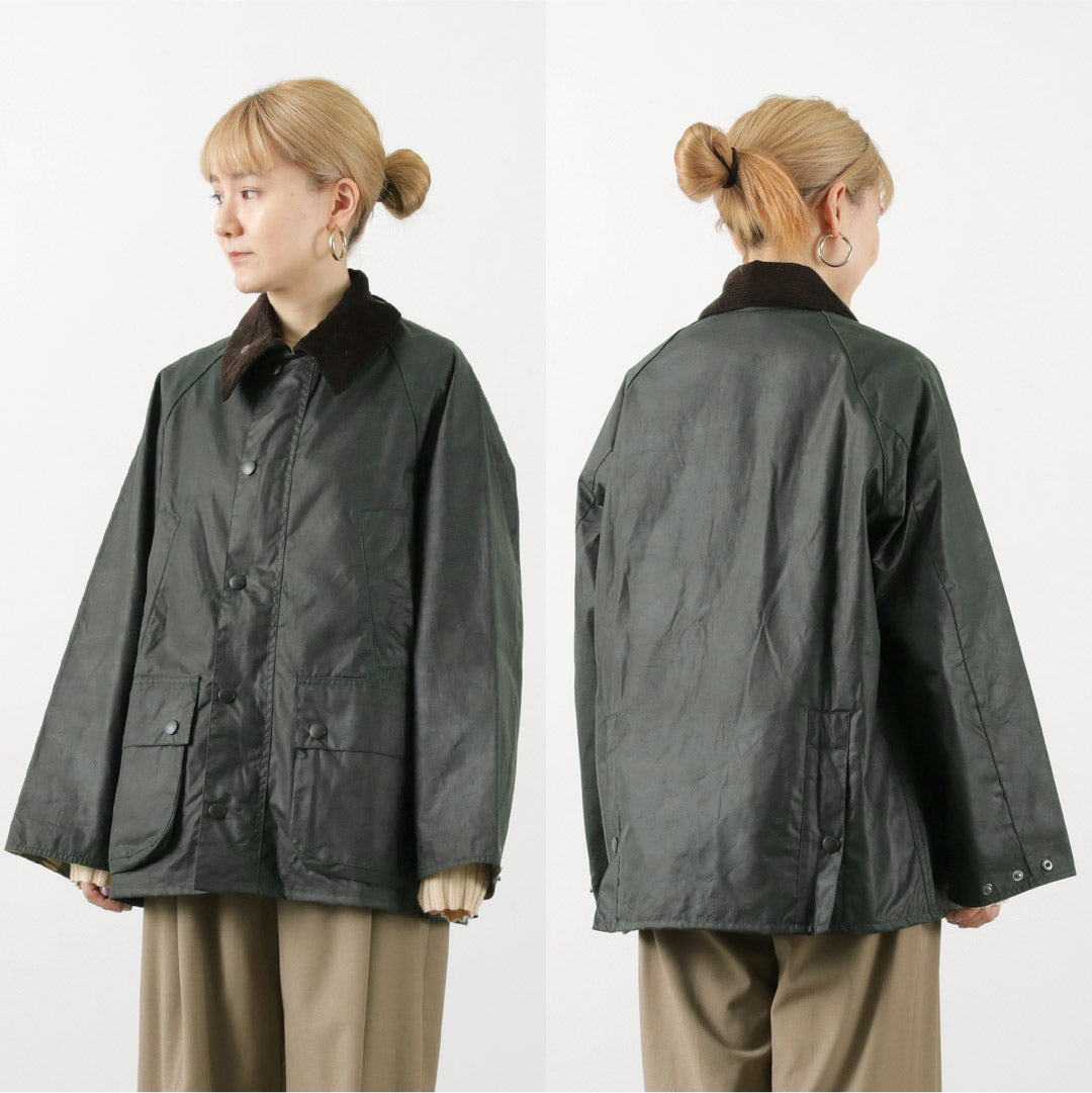 BARBOUR（バブアー） オーバーサイズ ビデイル ワックスジャケット / レディース アウター オイル コート ショート丈 os wax bedale