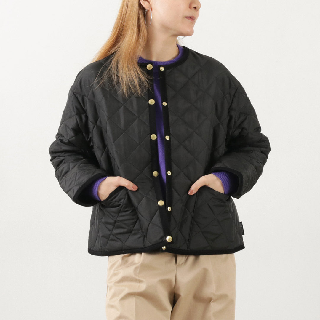 TRADITIONAL WEATHERWEAR（トラディショナル ウェザーウェア） アークリー Aライン  ノーカラーキルティングジャケット｜ROCOCO ONLINE STORE