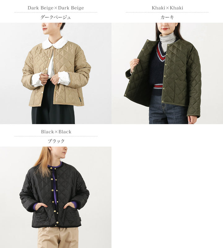 TRADITIONAL WEATHERWEAR（トラディショナル ウェザーウェア） アークリー Aライン ノーカラーキルティングジャケット –  ROCOCO ONLINE STORE