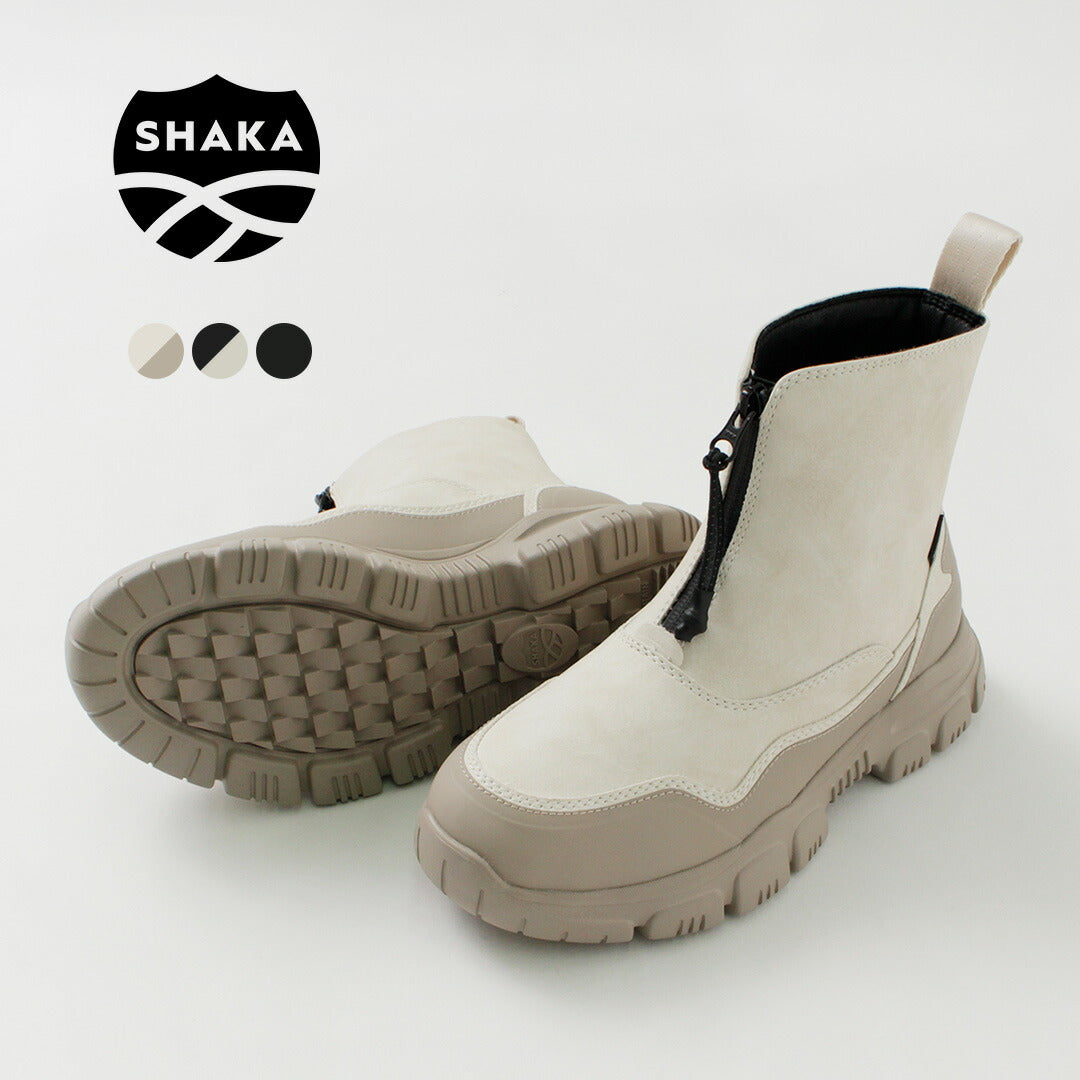 SHAKA（シャカ） トレック ジップ ブーティー エーティー / レディース ブーツ ショート 靴 難燃 撥水 アウトドア キャンプ 焚火 TREK ZIP BOOTIE AT
