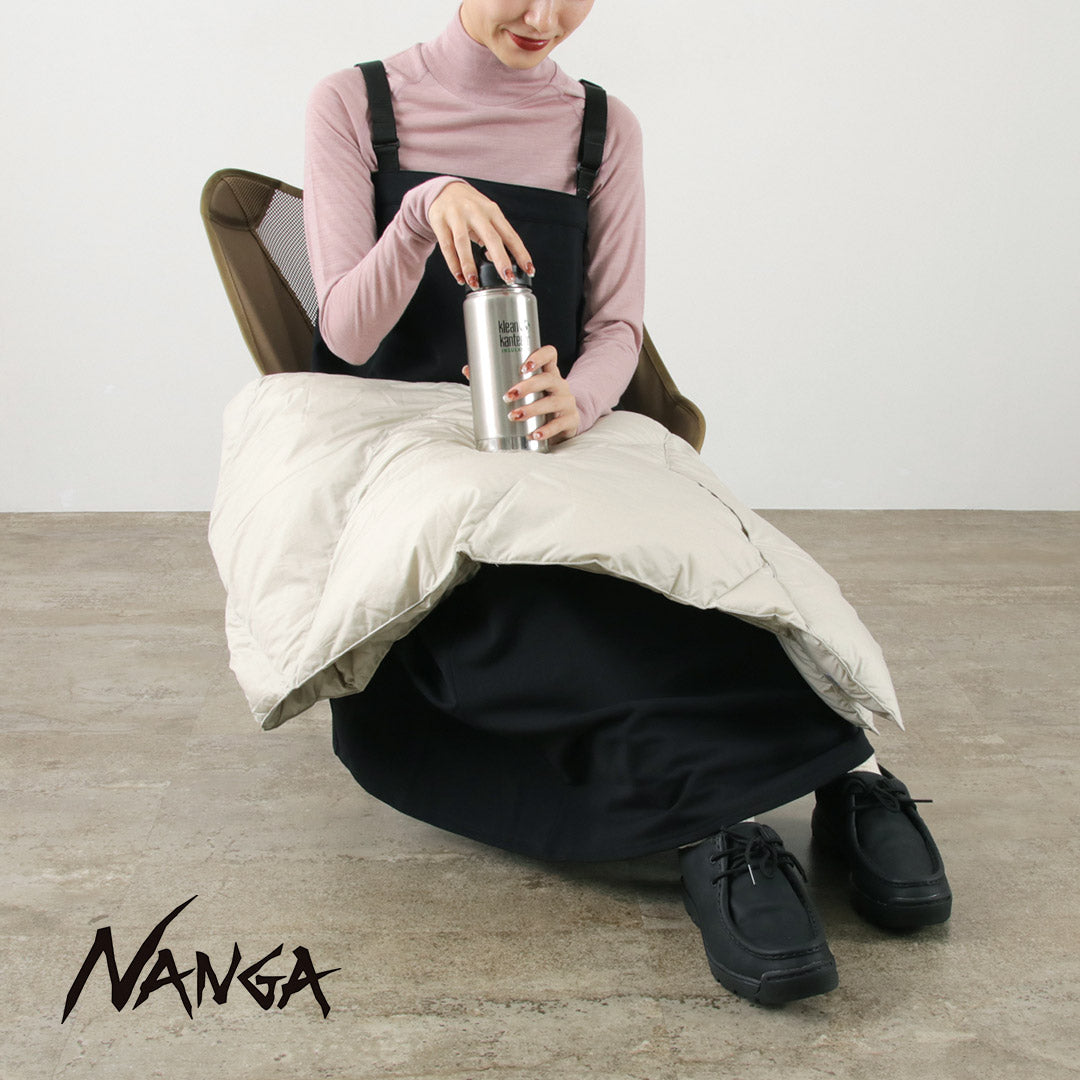 NANGA（ナンガ） ダウン ポンチョ マフラー / レディース シンプル ブランケット 防寒 キャンプ アウトドア DOWN PONCHO MUFFLER