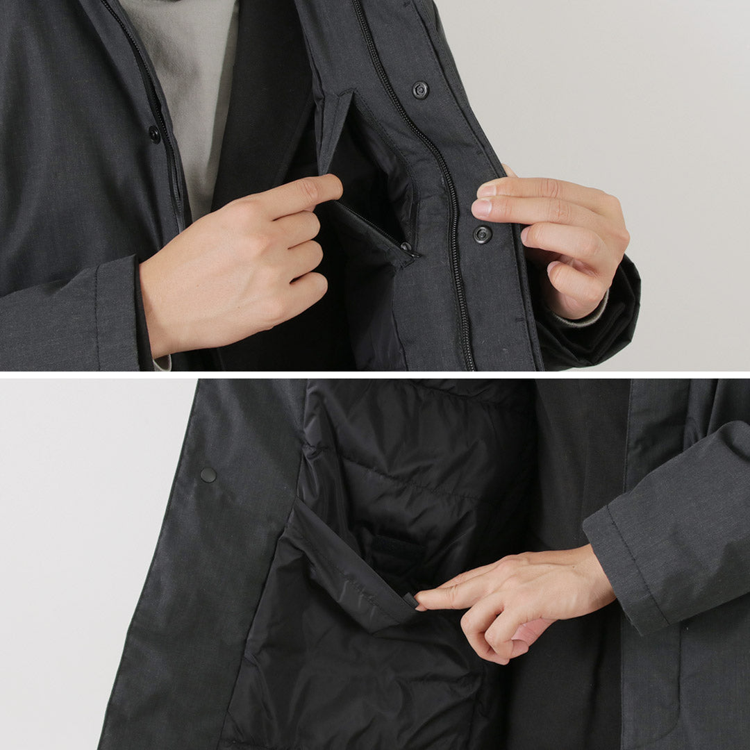 【20％OFF】NANGA（ナンガ） 別注 HINOC ヒノック ダウンステンカラーコート 2025年モデル