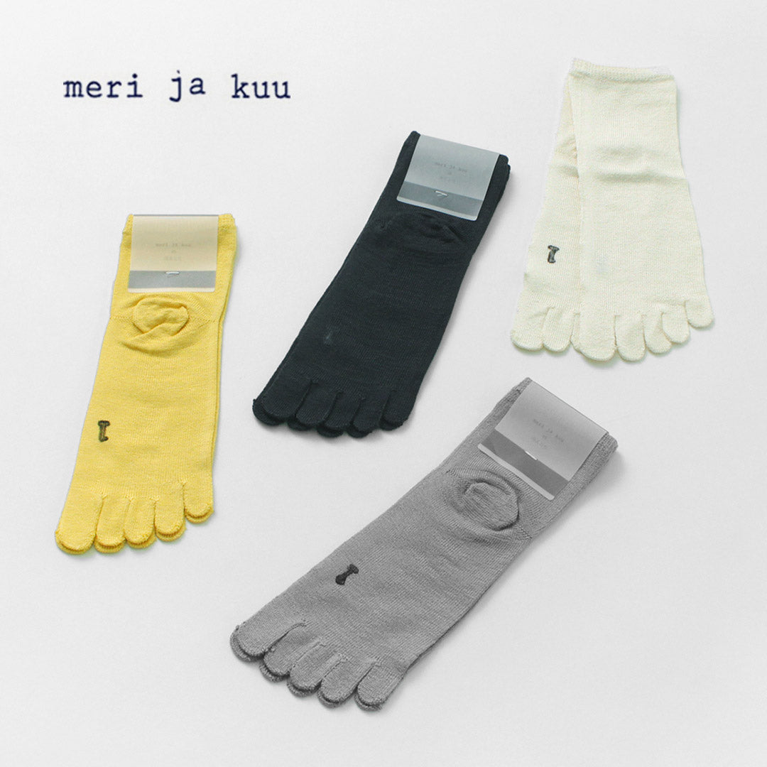 meri ja kuu（メリヤクー） 冷えとりソックス シルク / 靴下 レディース 五本指 薄手 夏用 日本製 SILK SOX