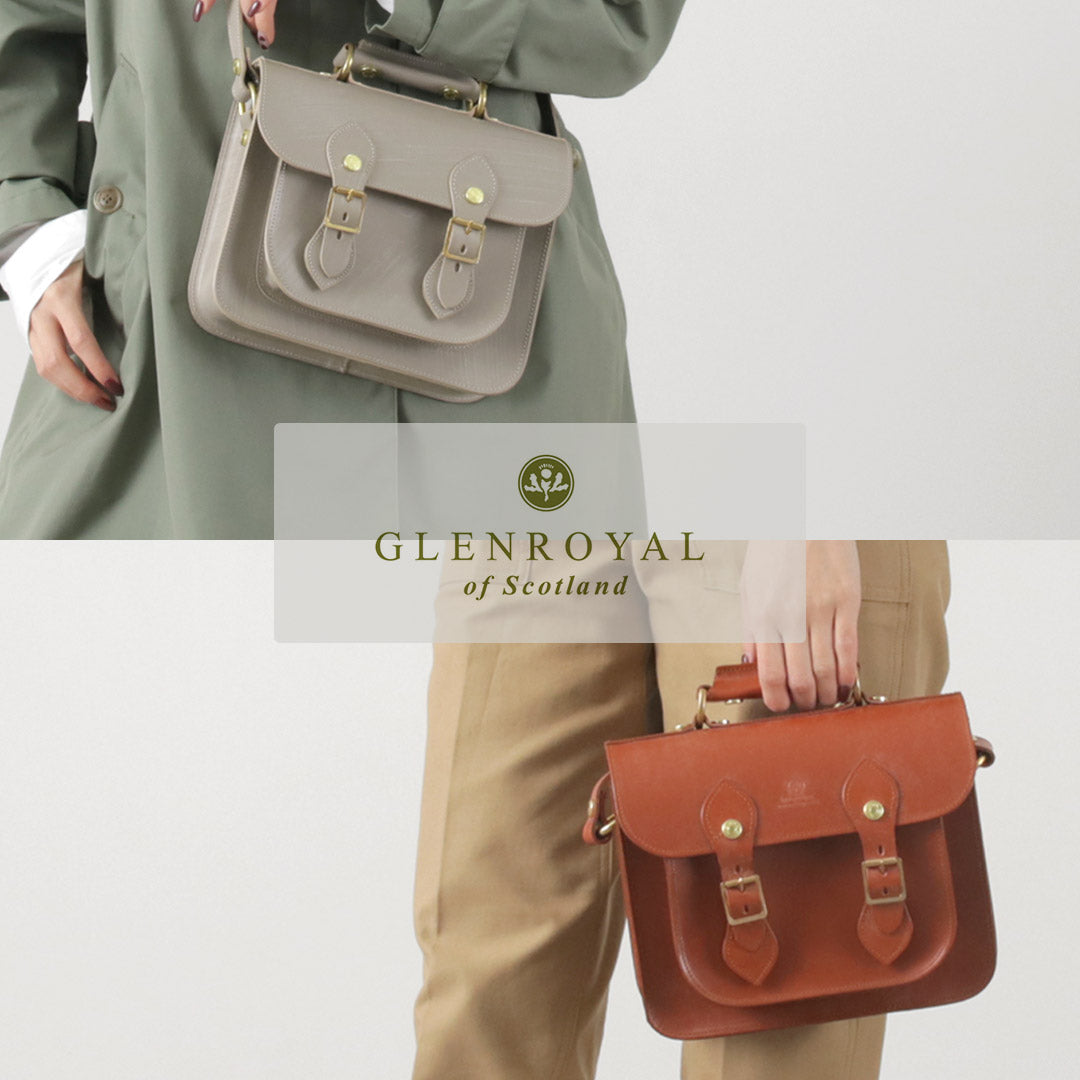 【正規品】GLENROYAL（グレンロイヤル） サッチェル バッグ 9インチ