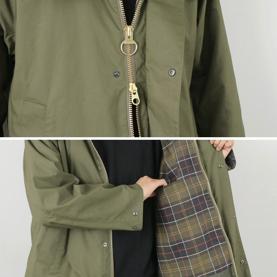 BARBOUR（バブアー） フーデッド パーカー / アウター コート 防風 タータンチェック メンズ ノンオイル HOODED PARKA