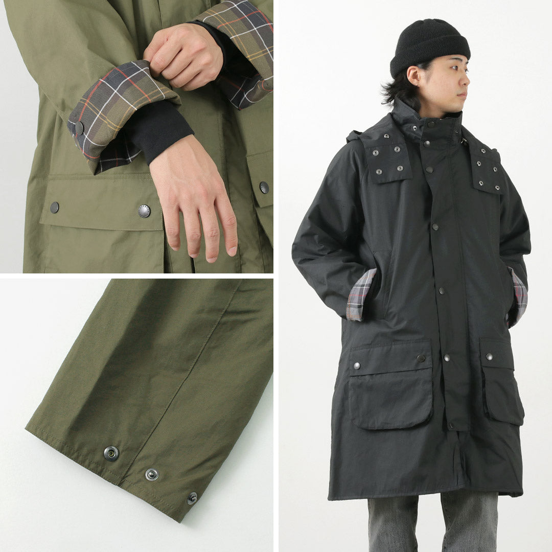 BARBOUR（バブアー） フーデッド パーカー / アウター コート 防風 タータンチェック メンズ ノンオイル HOODED PARKA