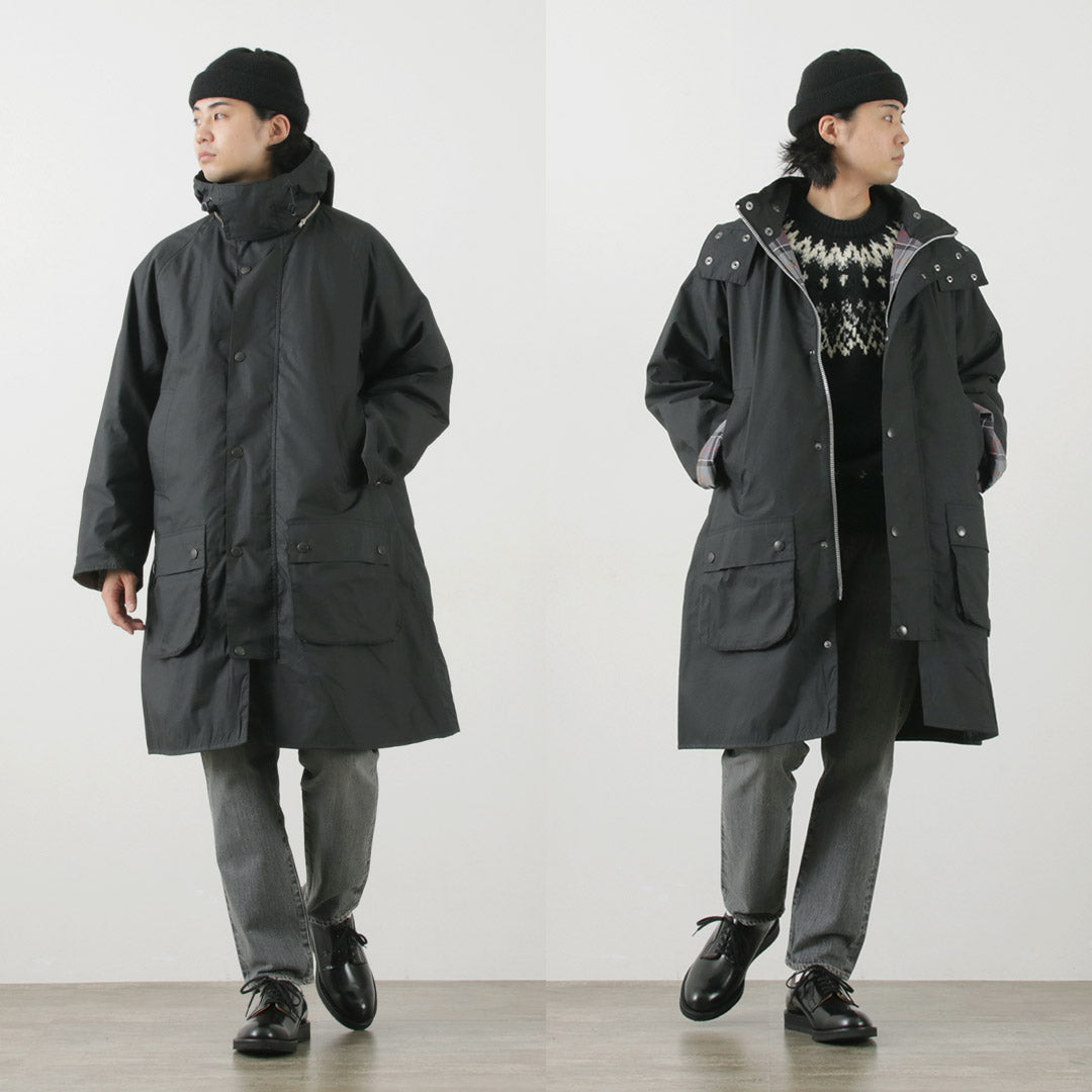 BARBOUR（バブアー） フーデッド パーカー / アウター コート 防風 タータンチェック メンズ ノンオイル HOODED PARKA