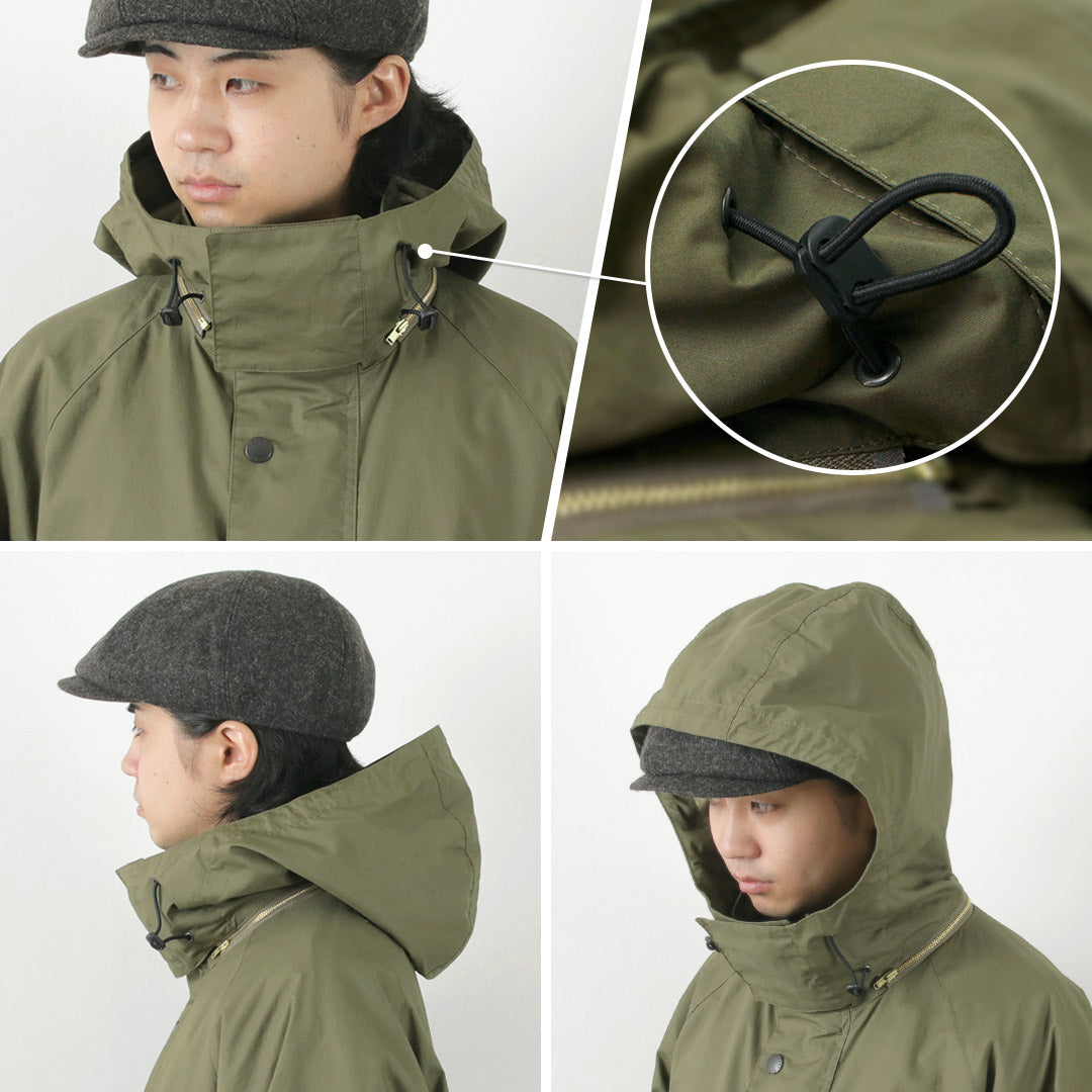 BARBOUR（バブアー） フーデッド パーカー / アウター コート 防風 タータンチェック メンズ ノンオイル HOODED PARKA