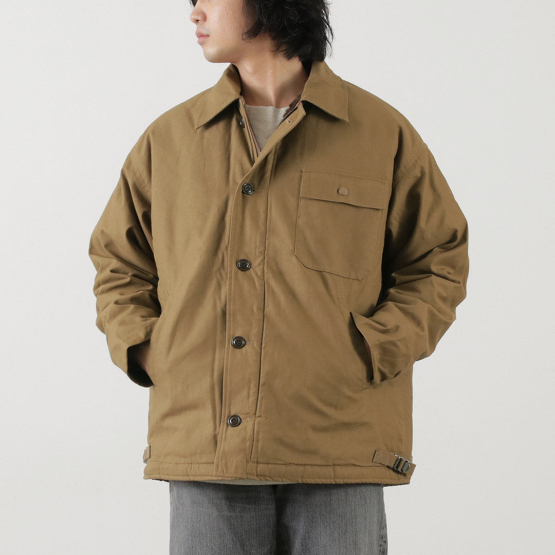 GOLDENMILLS INC.（ゴールデンミルズ） BT デッキジャケット /メンズ ブルゾン アウター ボア ミリタリー A-2 DECK JACKET