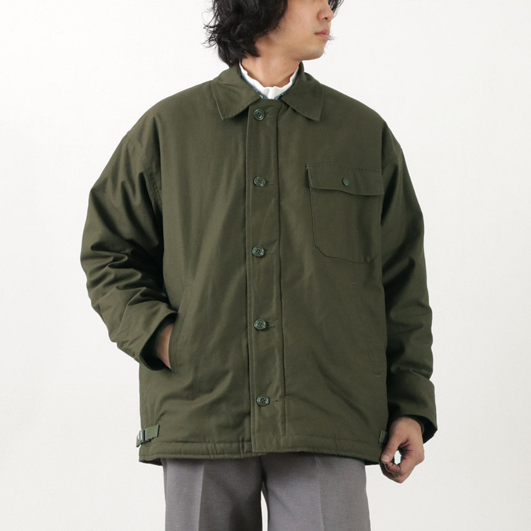 GOLDENMILLS INC.（ゴールデンミルズ） BT デッキジャケット /メンズ ブルゾン アウター ボア ミリタリー A-2 DECK JACKET