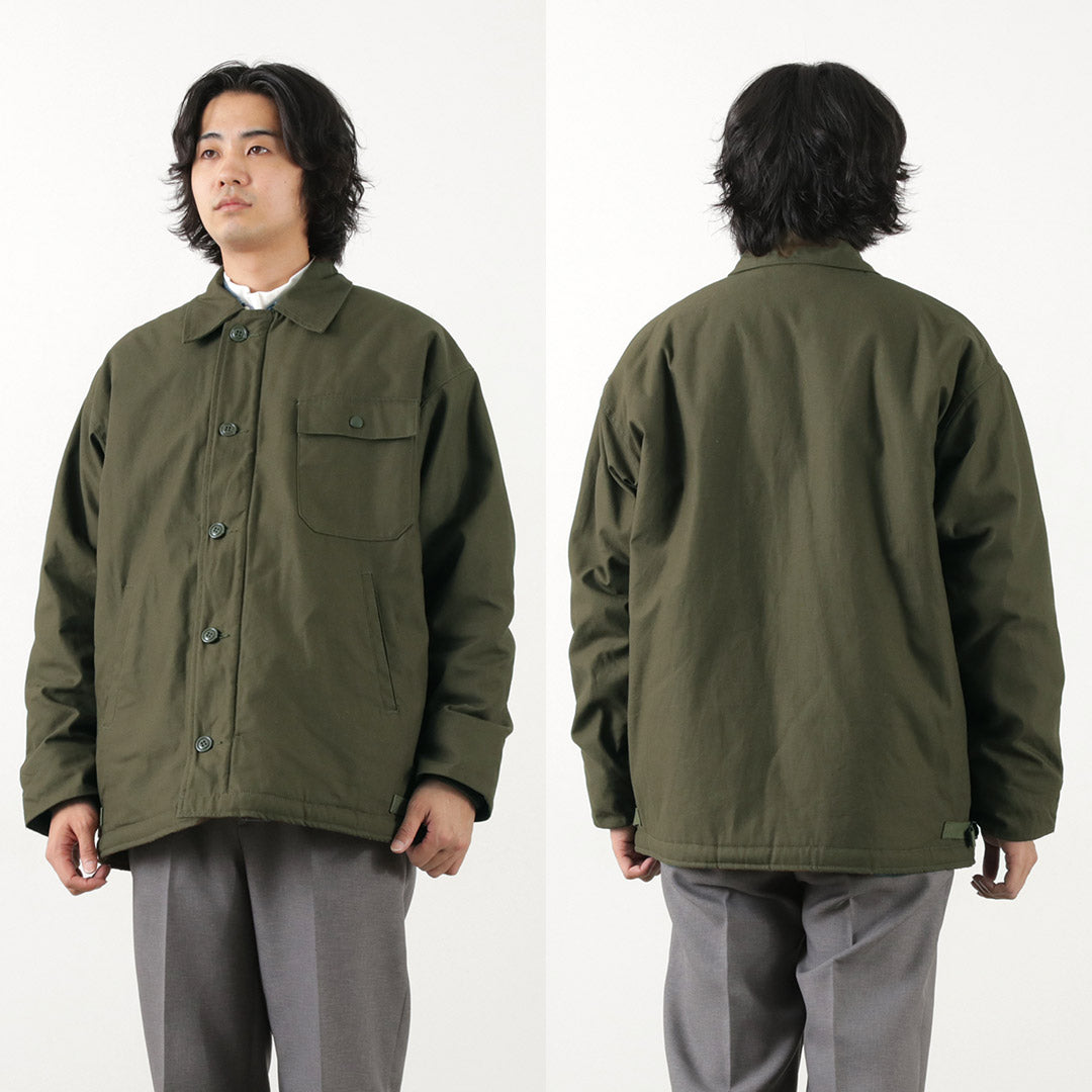 GOLDENMILLS INC.（ゴールデンミルズ） BT デッキジャケット /メンズ ブルゾン アウター ボア ミリタリー A-2 DECK JACKET