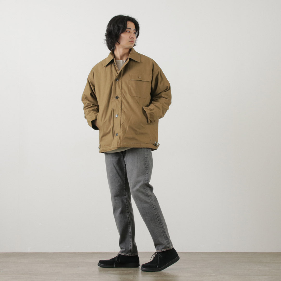 GOLDENMILLS INC.（ゴールデンミルズ） BT デッキジャケット /メンズ ブルゾン アウター ボア ミリタリー A-2 DECK JACKET