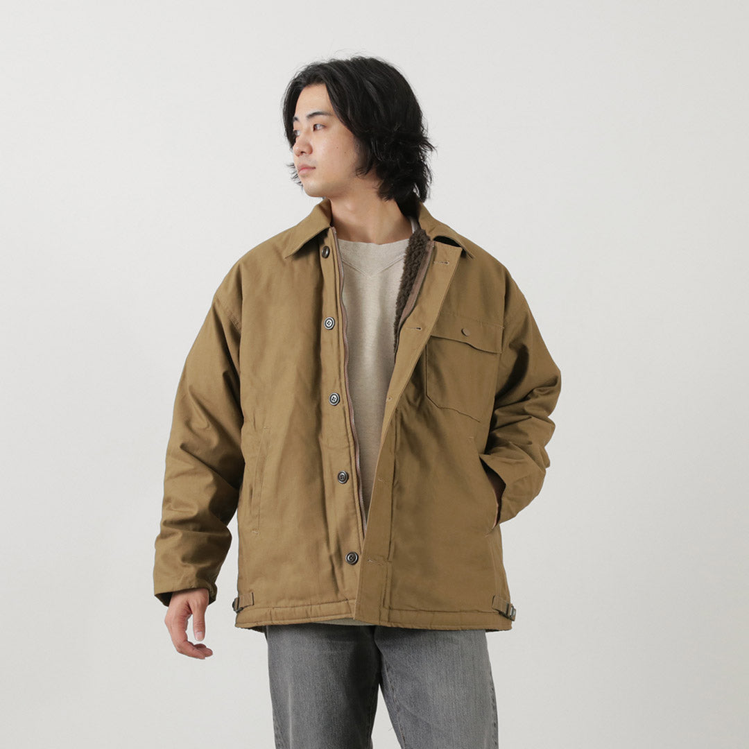 GOLDENMILLS INC.（ゴールデンミルズ） BT デッキジャケット /メンズ ブルゾン アウター ボア ミリタリー A-2 DECK JACKET