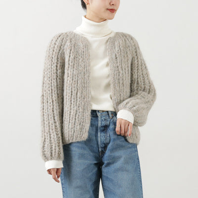 MICHELE＆HOVEN（ミシェルアンドホーヴン） リル カーディガン / アルパカ レディース ニット ノーカラー 長袖 LILOU CARDIGAN