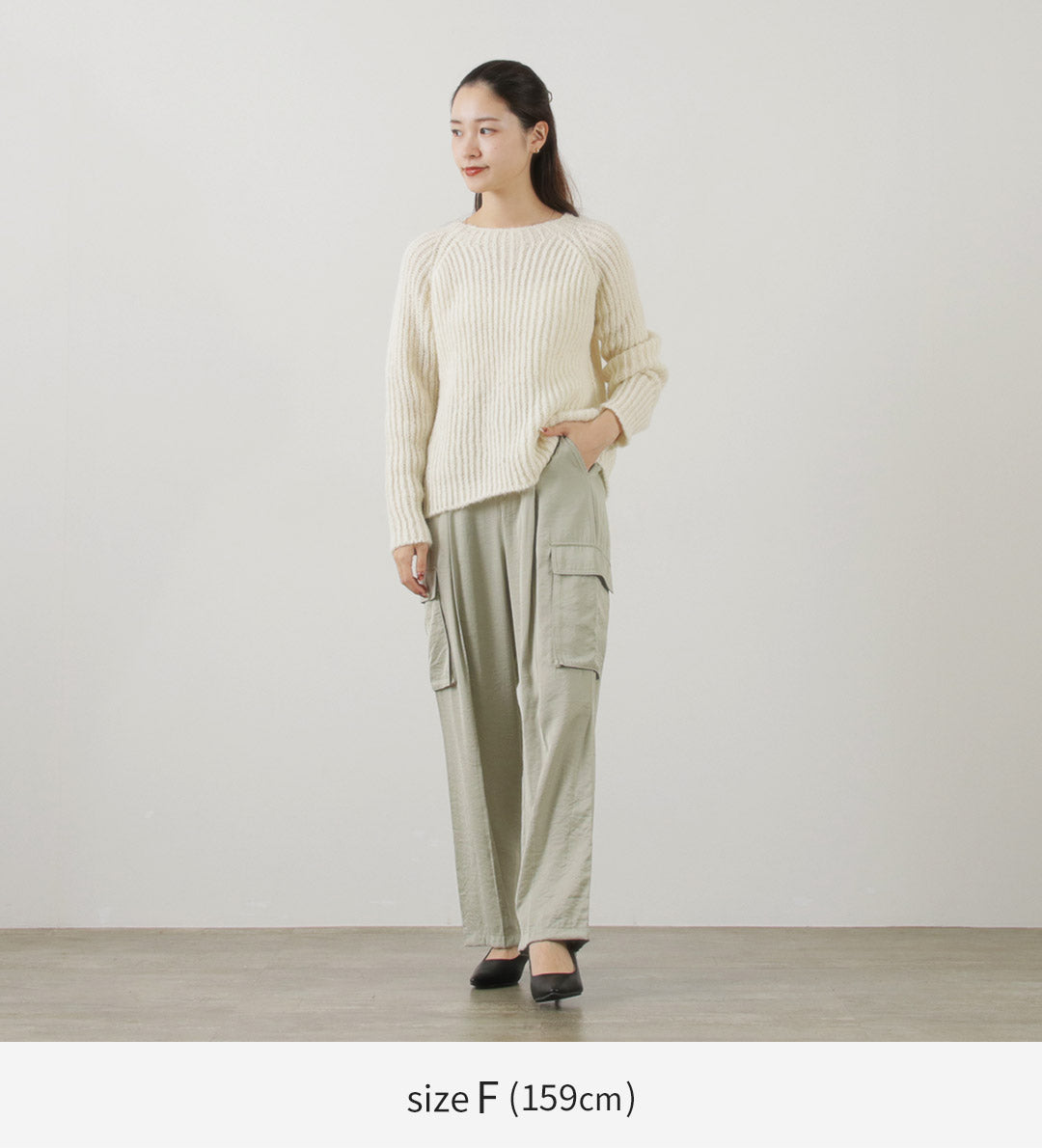 MICHELE＆HOVEN（ミシェルアンドホーヴン） エスター リブクルーニット / アルパカ レディース 丸首 クルーネック 無地 シンプル ESTHER SWEATER