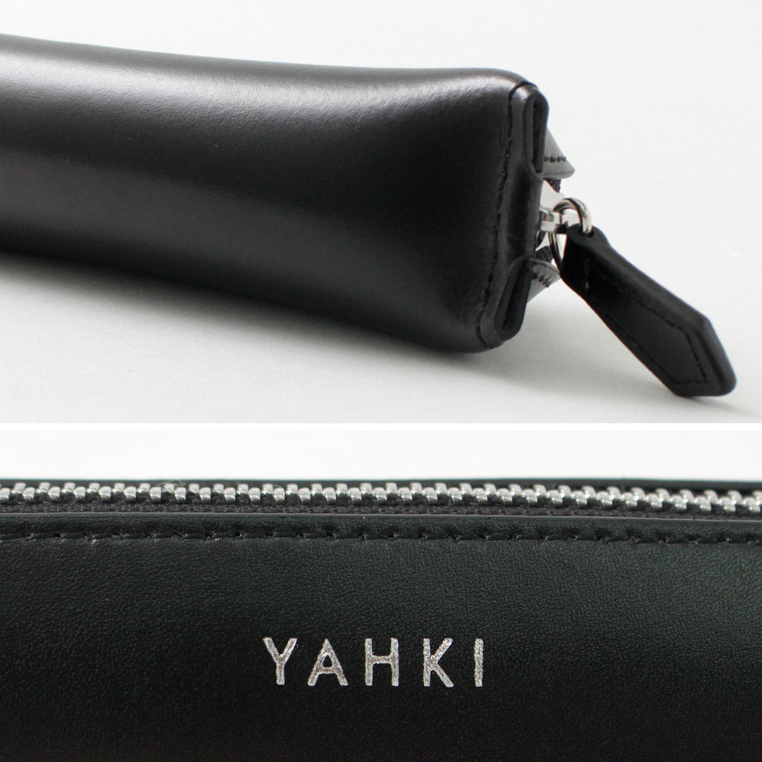 YAHKI（ヤーキ） W FACE ペンケース / 本革 レザー コンパクト ポーチ レディース 筆箱 W FACE Pen cace