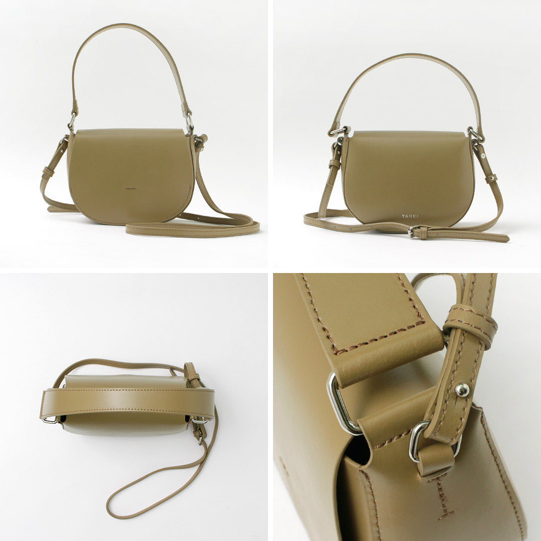 YAHKI（ヤーキ） W FACE 2WAY ハンドバッグ / レディース バッグ 鞄 カバン ショルダー レザー 斜めがけ 小さめ W FACE 2WAY Hand Bag