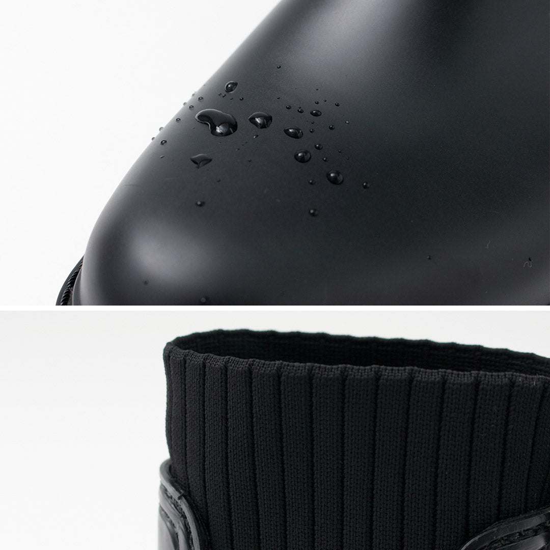 MOHI（モヒ） リブカラー ラバーブーツ / レディース シューズ 靴 ショートブーツ レインシューズ サイドゴア Ribcollar Rubber Boots