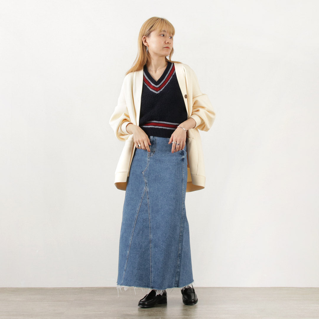 COOHEM（コーヘン） ウールフリース チルデン ニット / レディース トップス ベスト ショート丈 ファーモール ウール 毛 Wool Freece Tilden Knit