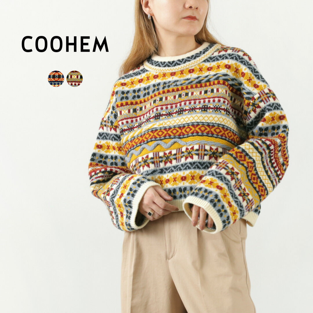 COOHEM（コーヘン） フェアアイルニット プルオーバー / レディース