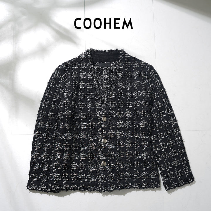 COOHEM（コーヘン） ハウンドトゥース ツイード ジャケット 
