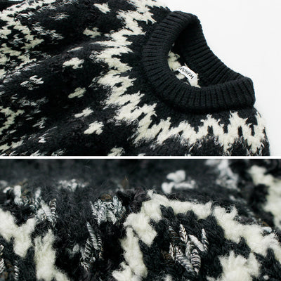 COOHEM（コーヘン） ノルディックニット プルオーバー / レディース 刺繍 柄 日本製 ゆったり 暖かい 米冨 Nordic Knit PO