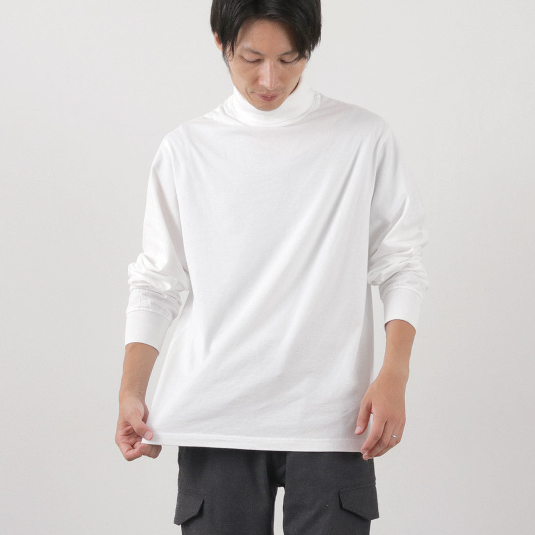 YONETOMI NEW BASIC（ヨネトミニューベーシック） ニューベーシック ガーメントダイ Tシャツ タートルネック