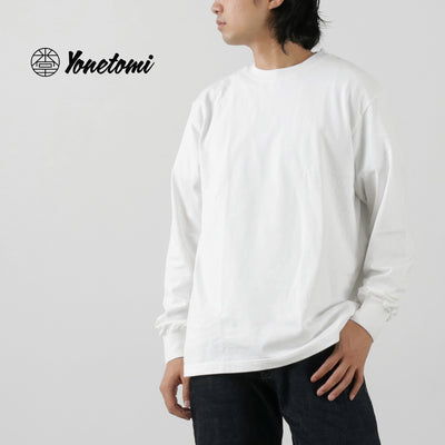YONETOMI NEW BASIC（ヨネトミニューベーシック） ニューベーシック Tシャツ L/S / ロンT 長袖 無地 綿 コットン メンズ 日本製 New Basic　L/S T-shirt クリスマス プレゼント ギフト