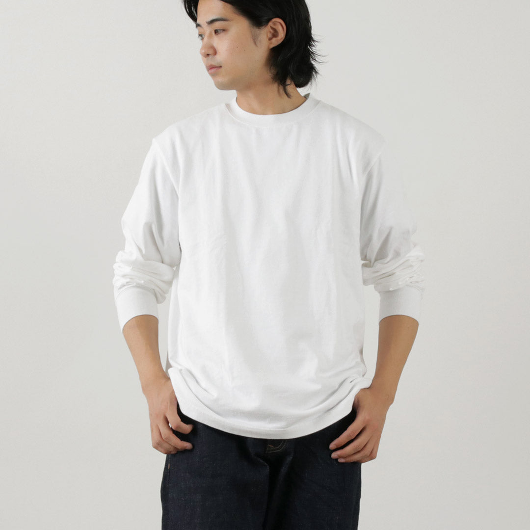 YONETOMI NEW BASIC（ヨネトミニューベーシック） ニューベーシック Tシャツ L/S / ロンT 長袖 無地 綿 コットン メンズ 日本製 New Basic　L/S T-shirt クリスマス プレゼント ギフト
