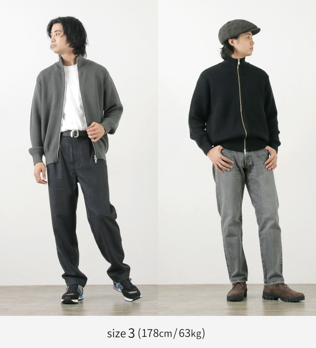 【20％OFF】YONETOMI NEW BASIC（ヨネトミニューベーシック） エクストラファイン ウールリブ ニット ブルゾン 2024年モデル【セール】