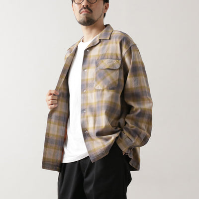 PENDLETON（ペンドルトン） オープンカラー シャツ / メンズ 長袖 綿 コットン 柄 チェック ネルシャツ Open Collar Shirt