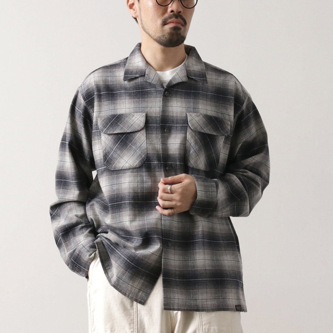 PENDLETON（ペンドルトン） オープンカラー シャツ / メンズ 長袖 綿 コットン 柄 チェック ネルシャツ Open Collar Shirt｜ROCOCO  ONLINE STORE