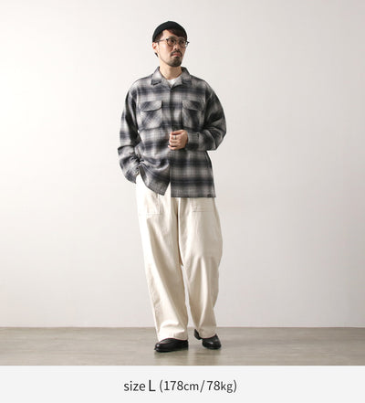 PENDLETON（ペンドルトン） オープンカラー シャツ / メンズ 長袖 綿 コットン 柄 チェック ネルシャツ Open Collar Shirt