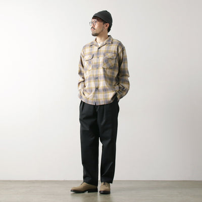 PENDLETON（ペンドルトン） オープンカラー シャツ / メンズ 長袖 綿 コットン 柄 チェック ネルシャツ Open Collar Shirt