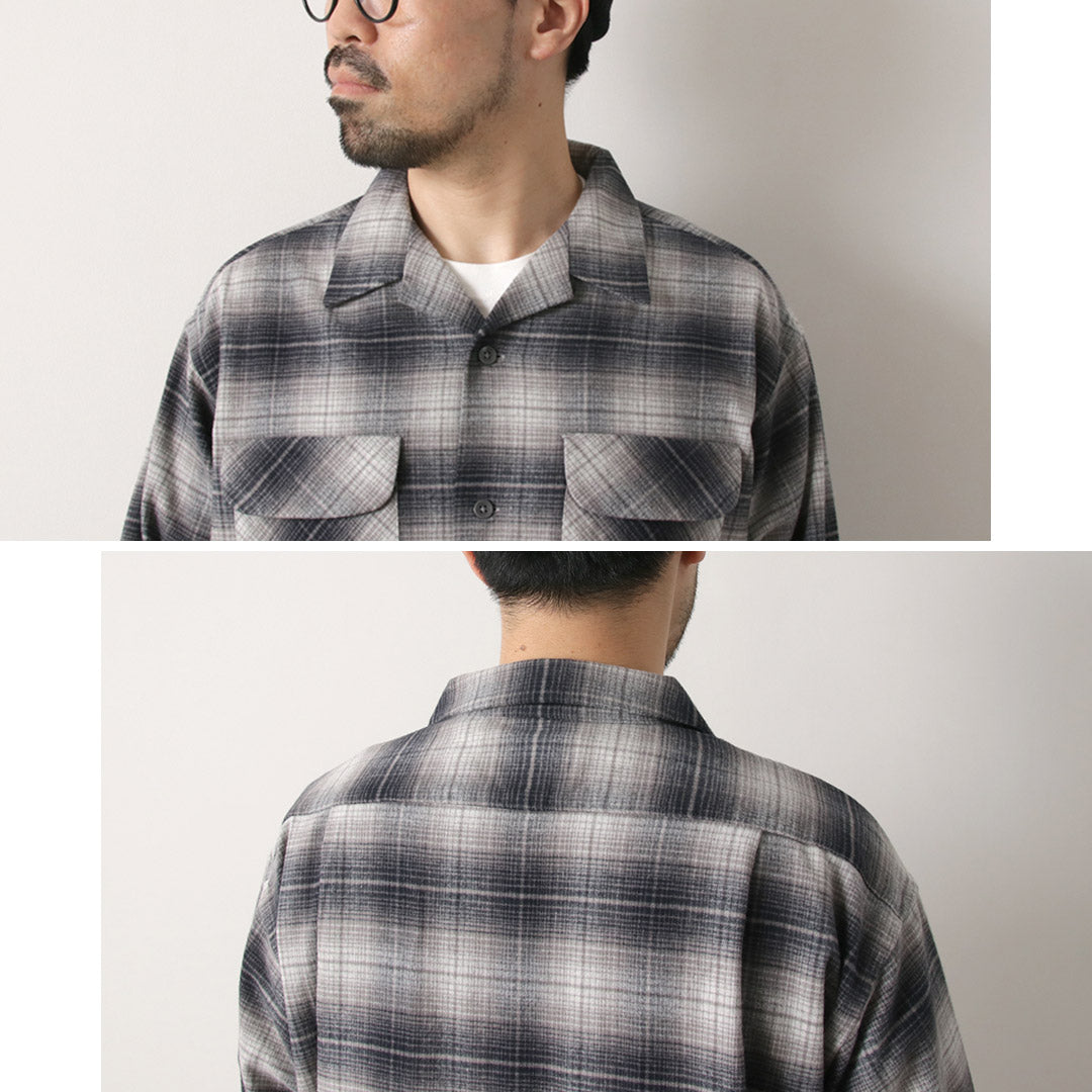 PENDLETON（ペンドルトン） オープンカラー シャツ / メンズ 長袖 綿 コットン 柄 チェック ネルシャツ Open Collar Shirt