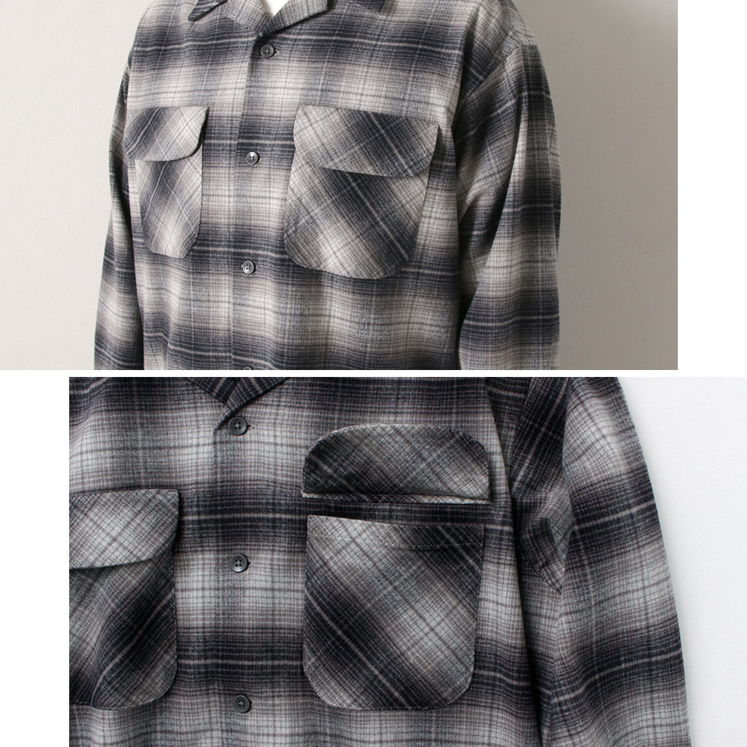 PENDLETON（ペンドルトン） オープンカラー シャツ / メンズ 長袖 綿 コットン 柄 チェック ネルシャツ Open Collar Shirt