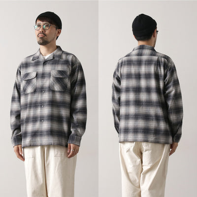 PENDLETON（ペンドルトン） オープンカラー シャツ / メンズ 長袖 綿 コットン 柄 チェック ネルシャツ Open Collar Shirt