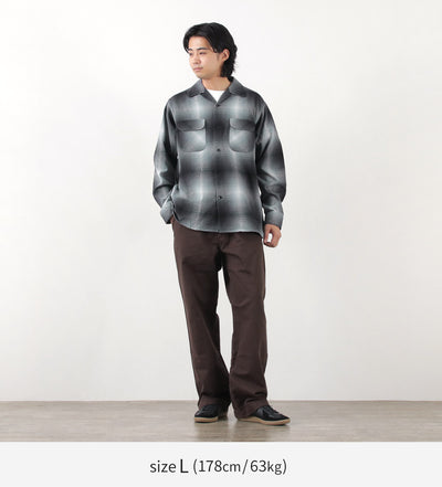 PENDLETON（ペンドルトン） オープンカラー シャツ / メンズ 長袖 綿 コットン 柄 チェック ネルシャツ  Open Collar Shirt