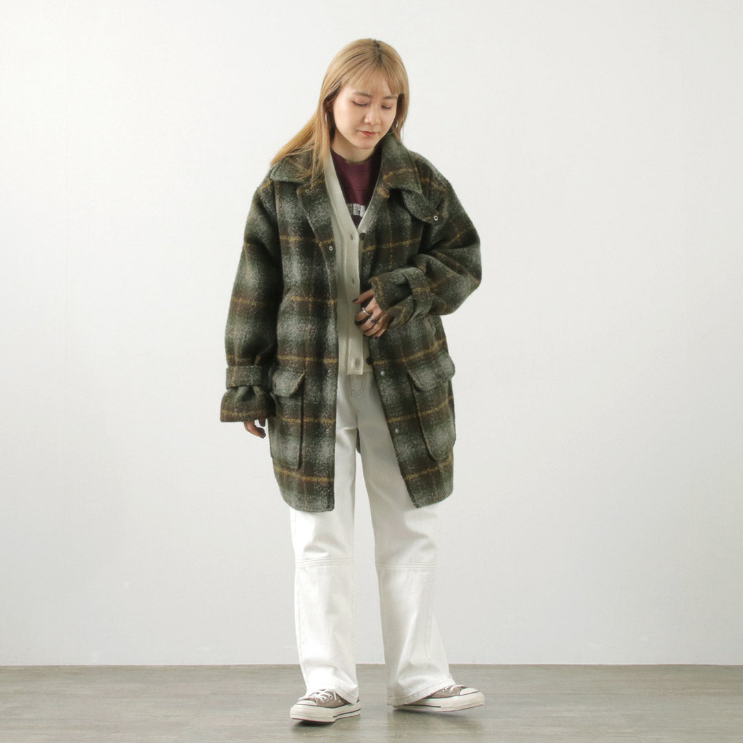 PENDLETON（ペンドルトン） ミドルレングス コート / レディース アウター チェック柄 Middle Length Coat