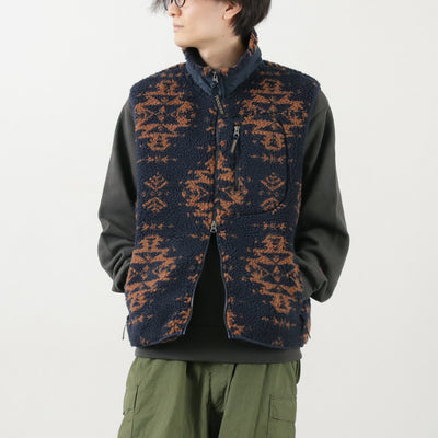 PENDLETON（ペンドルトン） ボア スタンドベスト / メンズ レディース ユニセックス プリント 柄 スタンドカラー ハイネック Boa Stand Vest