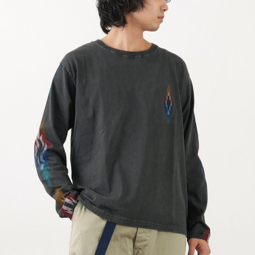 GOOD ON（グッドオン） チマヨ ロングスリーブ クルーTシャツ / メンズ トップス 長袖 ピグメントダイ 日本製 CHIMAYO L/S CREW TEE