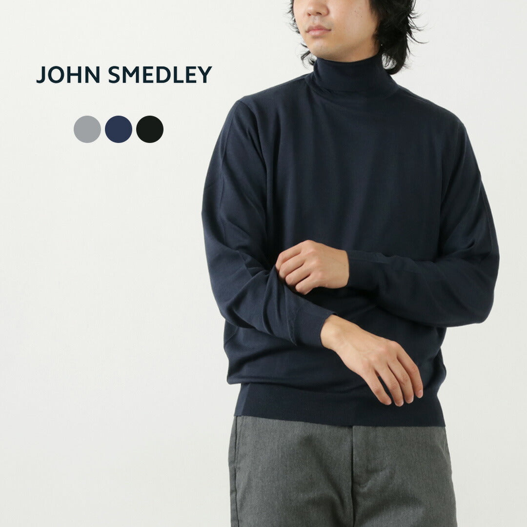 JOHN SMEDLEY（ジョンスメドレー） メリノウール 30ゲージ タートルネック ニット MODERN FIT｜ROCOCO ONLINE  STORE