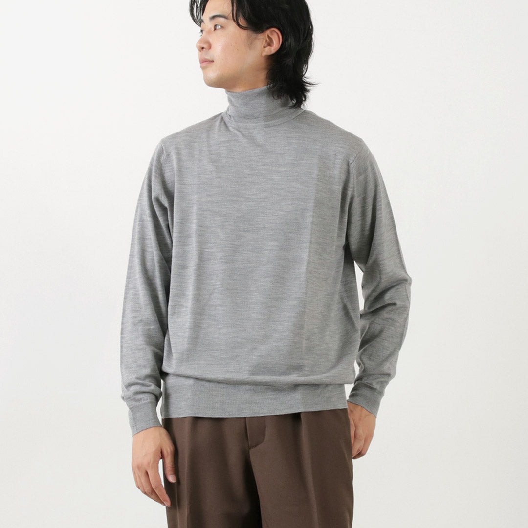 JOHN SMEDLEY（ジョンスメドレー） メリノウール 30ゲージ タートルネック ニット MODERN FIT｜ROCOCO ONLINE  STORE