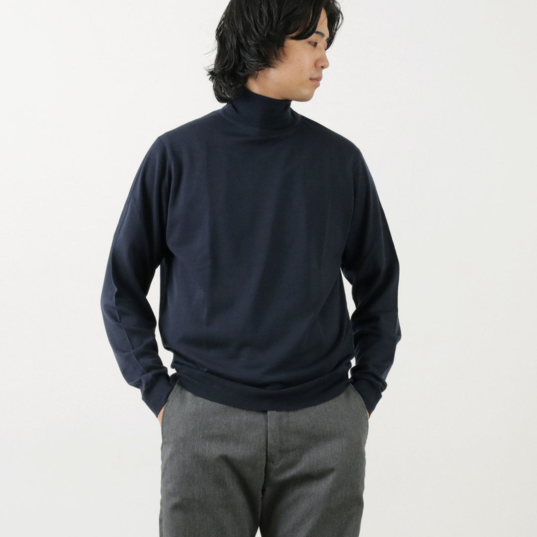 JOHN SMEDLEY（ジョンスメドレー） メリノウール 30ゲージ タートルネック ニット MODERN FIT｜ROCOCO ONLINE  STORE