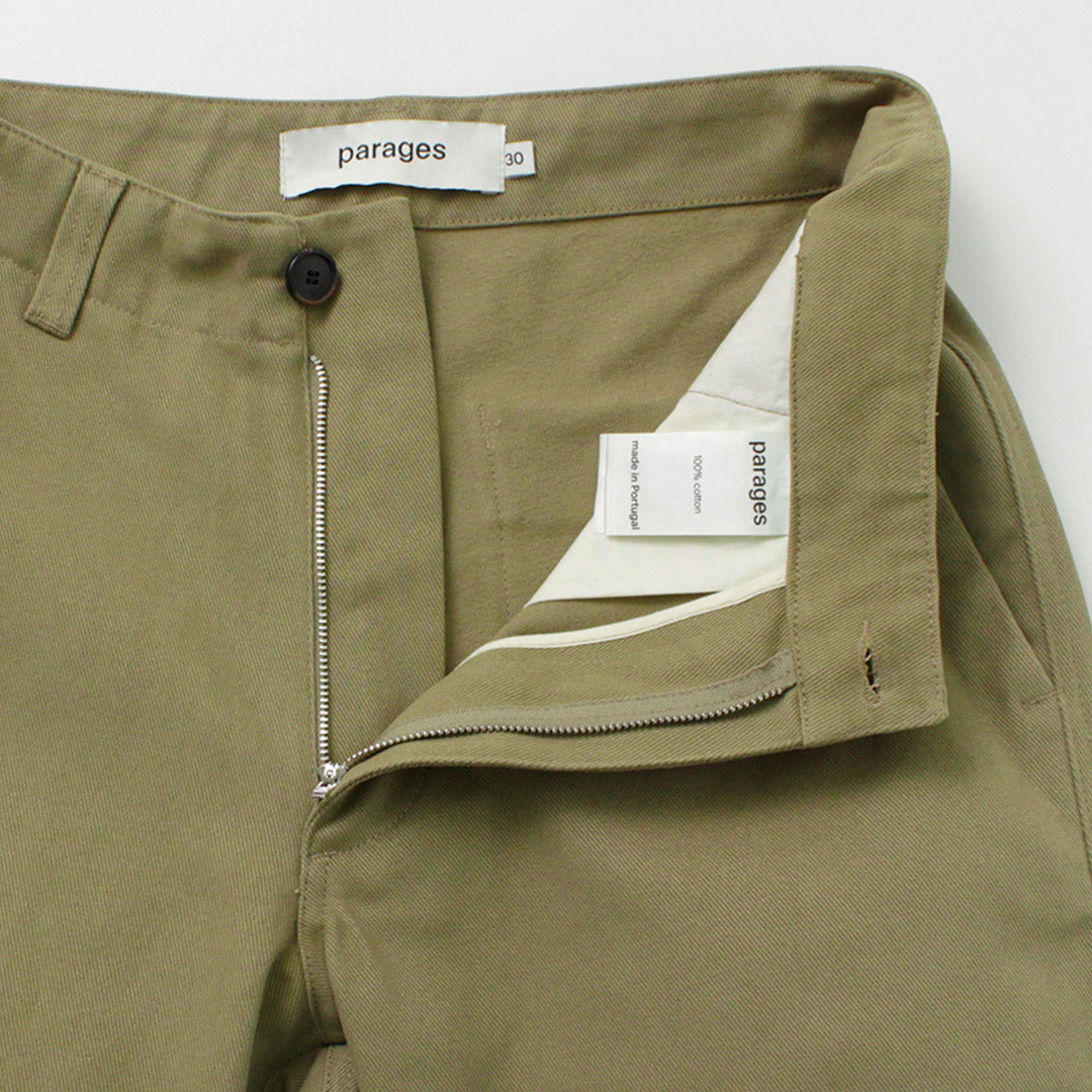 PARAGES（パハージ） ドックツイルパンツ / メンズ コットン チノパン トラウザー dock twill pants