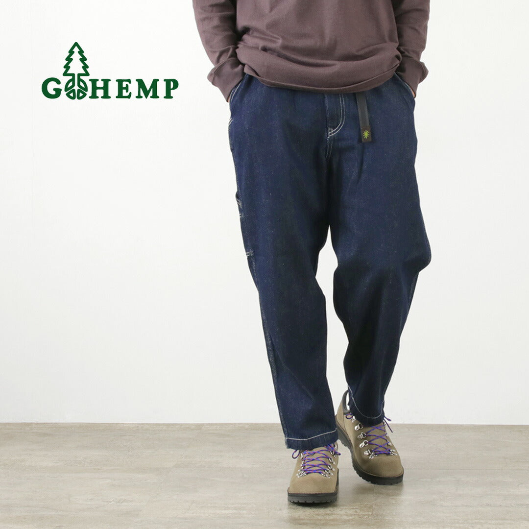GOHEMP（ゴーヘンプ） ペインターパンツ / イージーパンツ デニム 吸湿 速乾 総ゴム ウエストゴム メンズ PAINTER PANTS